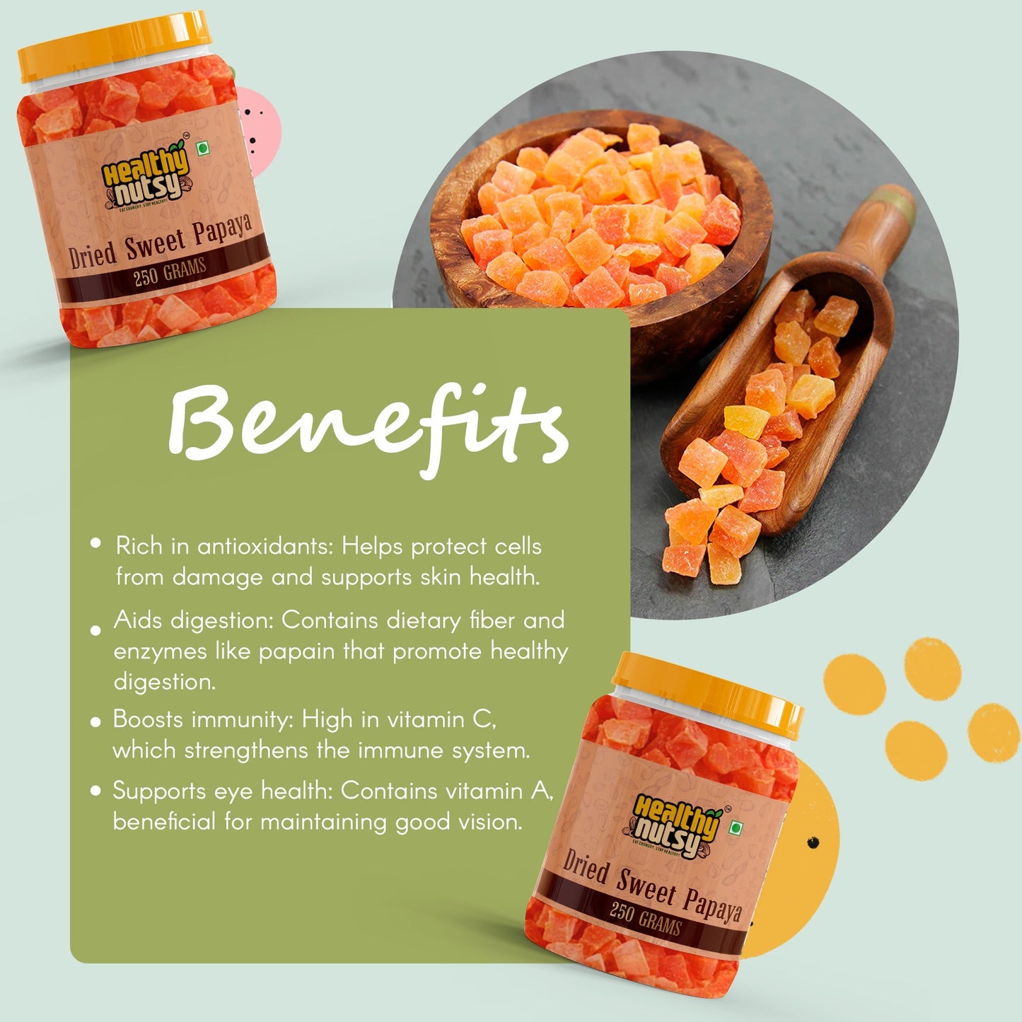 Dried Sweet Papaya – Chewy, Naturally Sweet, & Rich in Vitamin C