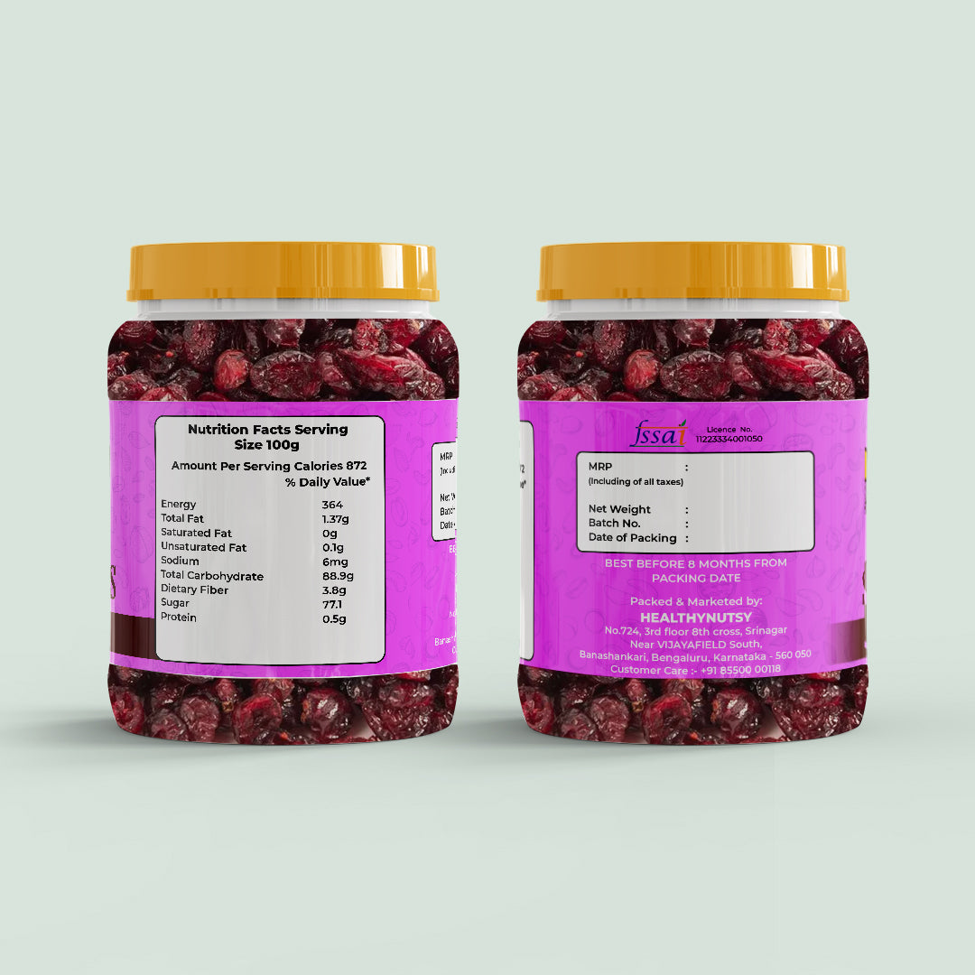 Premium Sliced Cranberries – Antioxidant-Rich & Healthy Snack