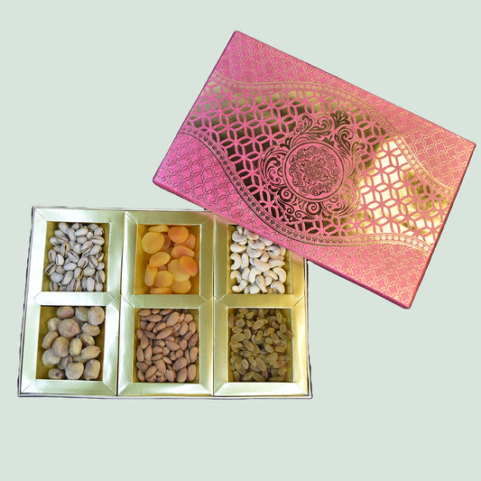 Healthynutsy Royal Pink Premium Dry Fruit Box | Elegant Gifting for Every Occasion