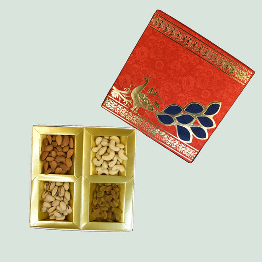 Healthynutsy Royal Red Peacock Dry Fruit Box
