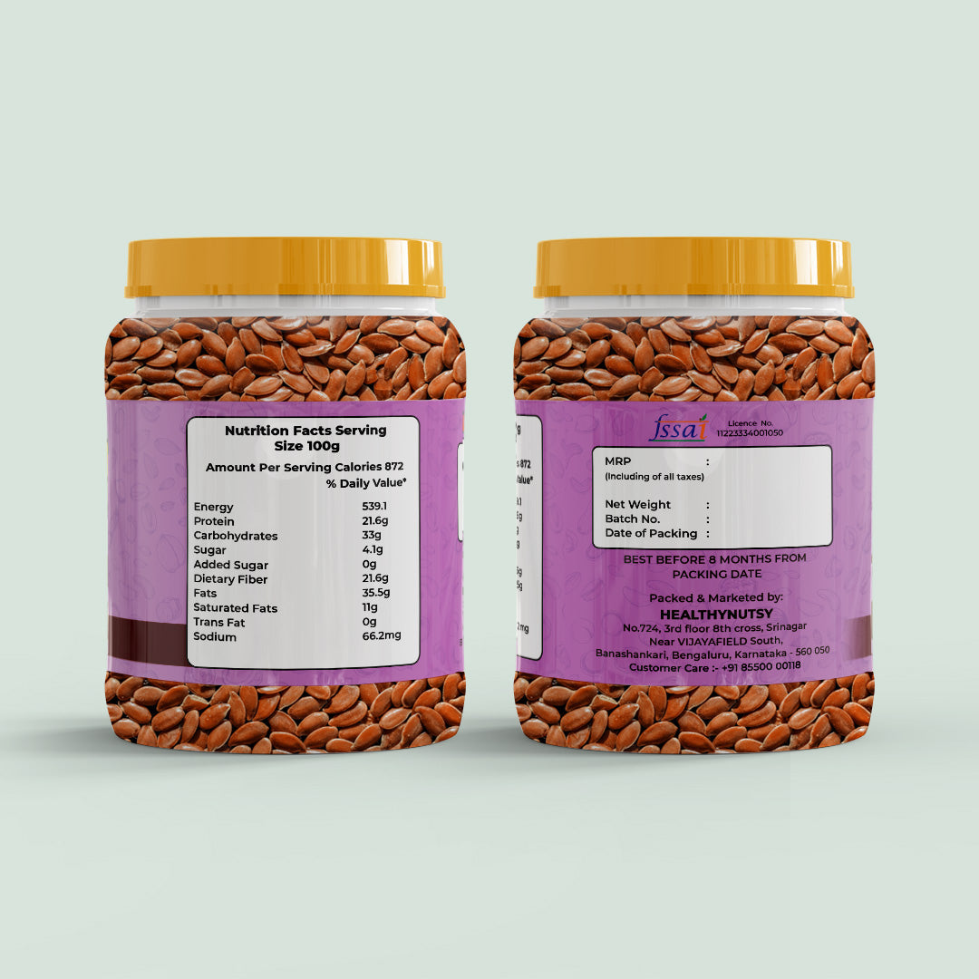 Premium Flax Seeds – Omega-3 & Fiber-Rich Superfood for Health
