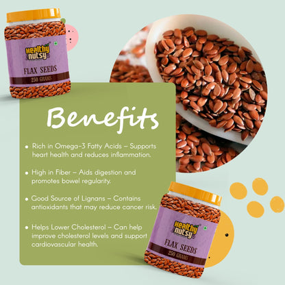 Premium Flax Seeds – Omega-3 & Fiber-Rich Superfood for Health
