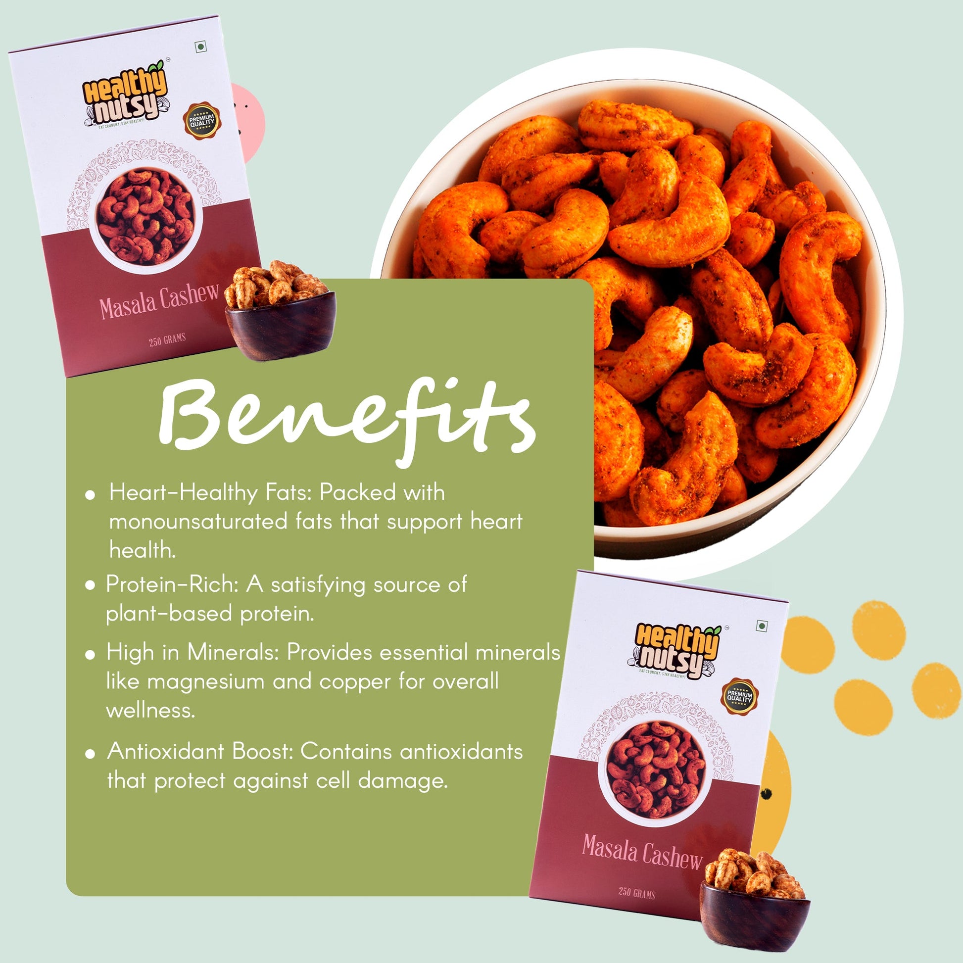 Premium Masala Cashews – Spicy Roasted Cashew Nuts with Aromatic Indian Masala