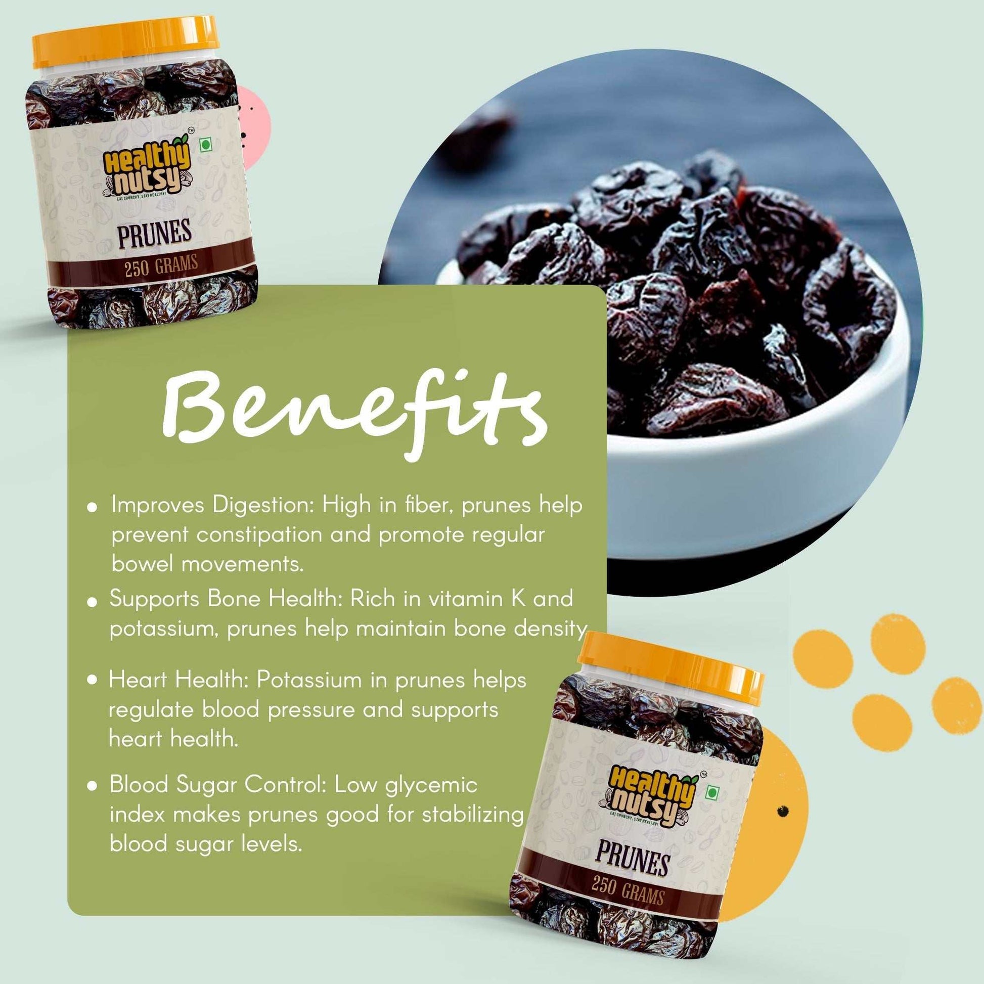 Premium Dried Prunes – Fiber-Rich Superfood for Healthy Digestion