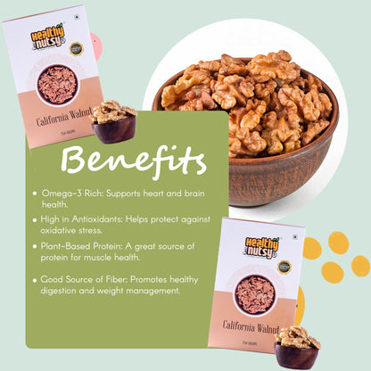 Premium California Walnuts – Crunchy Omega-3 Rich Walnuts for Snacking and Baking